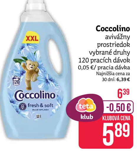 Coccolino avivážny prostriedok