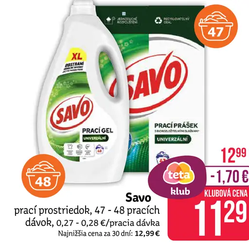 Savo prací prostriedok