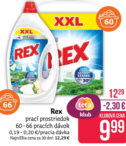 Rex prací prostriedok