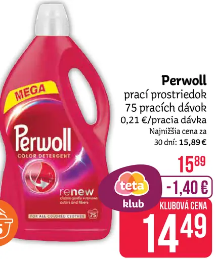Perwoll prací prostriedok