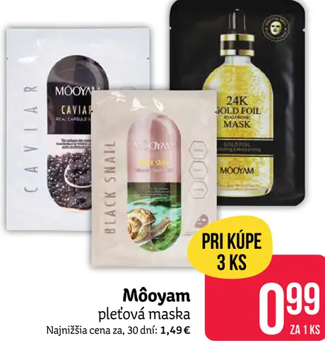 Mooyam pleťová maska