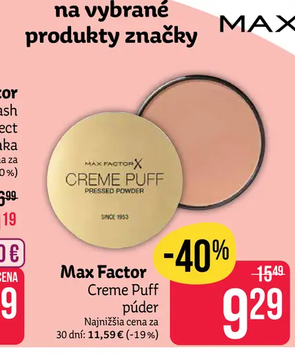 Max Factor púder Creme Puff