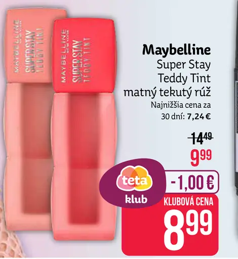 Maybelline Super Stay Teddy Tint rúž na pery
