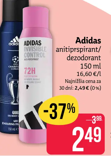 Adidas deodorant antiperspirant