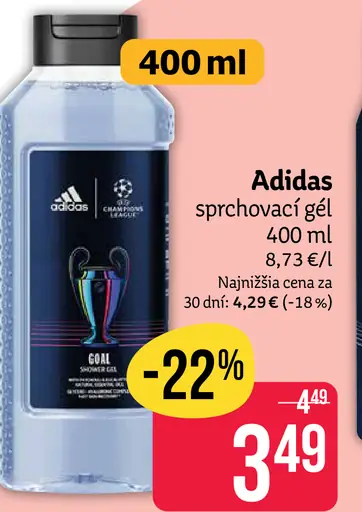 Adidas sprchový gél