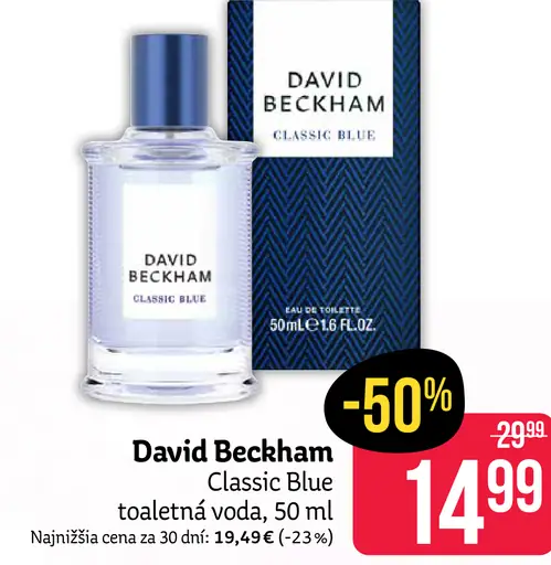 David Beckham Classic Blue toaletná voda