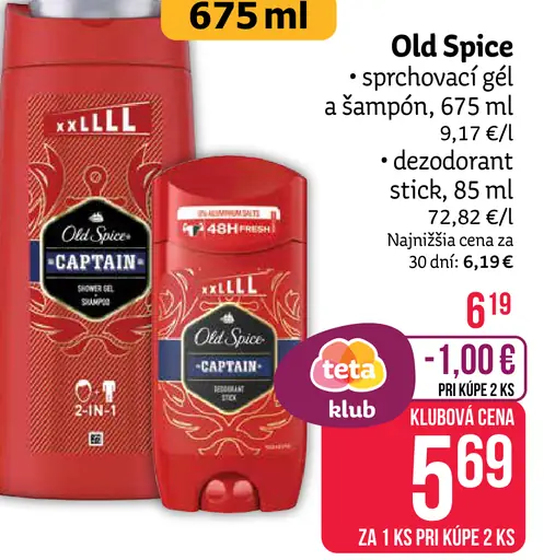 Old Spice sprchový gél a šampón