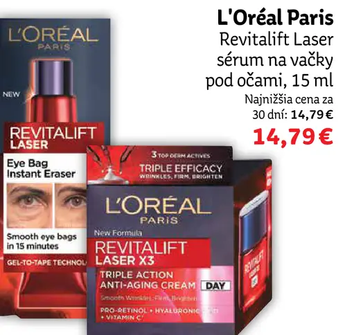 L'Oréal Paris Revitalift Laser sérum na vačky pod očami