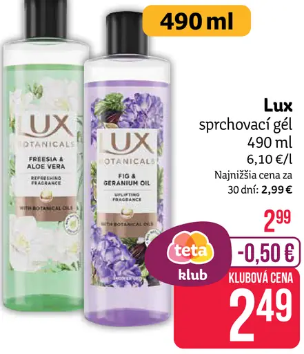 Lux sprchovací gél
