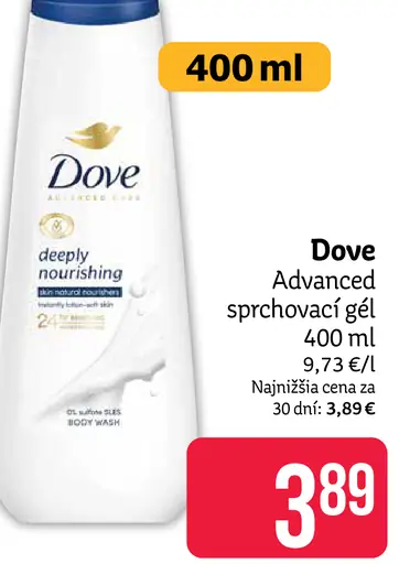 Dove Advanced sprchovací gél