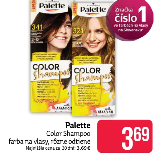 Palette Color Shampoo farba na vlasy