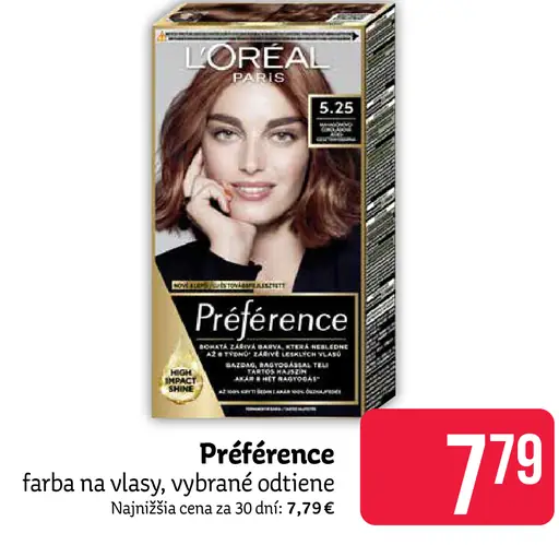 Préférence farba na vlasy