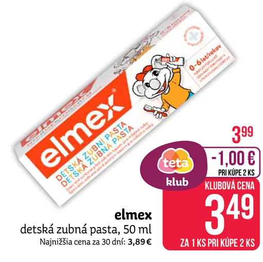 Elmex Junior detská zubná pasta
