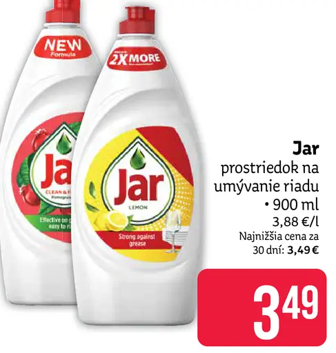 Jar prostriedok na umývanie riadu
