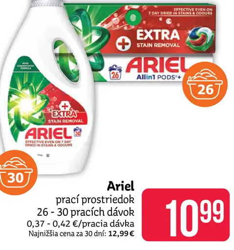 Ariel prací prostriedok