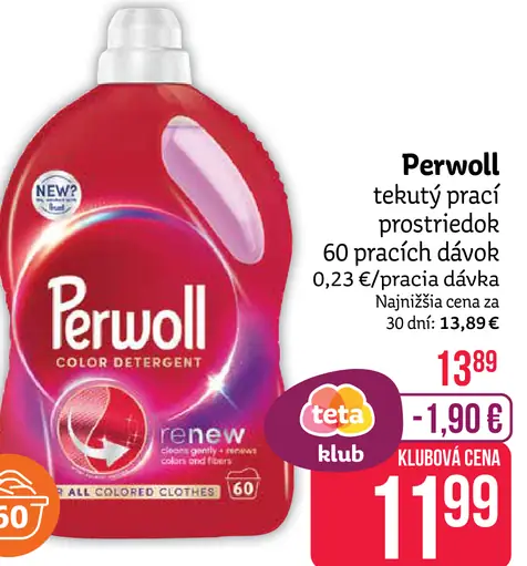 Perwoll tekutý prací prostriedok