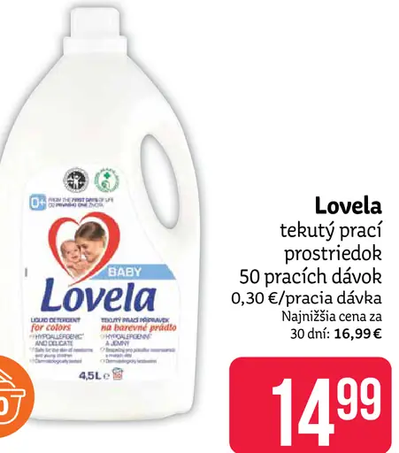 Lovela tekutý prací prostriedok