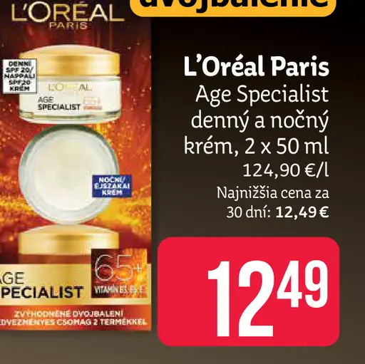 L'Oréal Paris Age Specialist 55 +, nočný krém