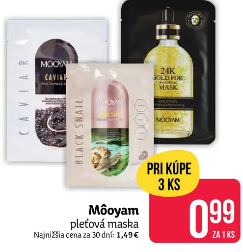 Mooyam pleťová maska