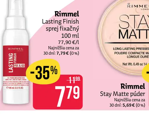 Rimmel Lasting Finish sprej fixačný 100 ml