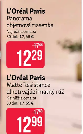L’Oréal Paris Panorama riasenka
