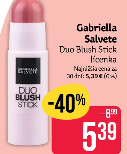 Gabriella Salvete Duo Blush Stick lícenka