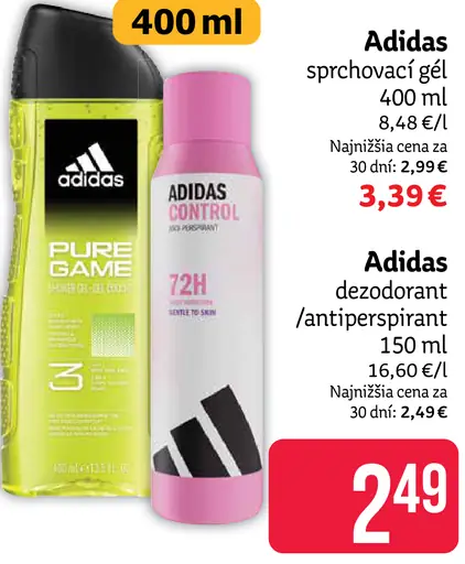 Adidas sprchový gél