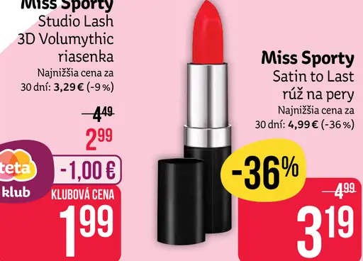 Miss Sporty Studio Lash 3D Volumythic riasenka