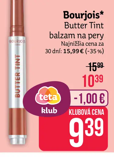 Bourjois Butter Tint balzam na pery