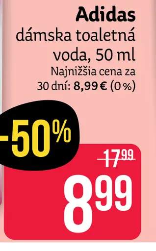 Adidas dámska toaletná voda