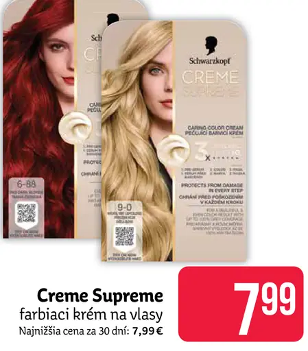 Creme Supreme farbiaci krém na vlasy