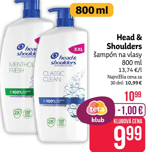Head & Shoulders šampón na vlasy