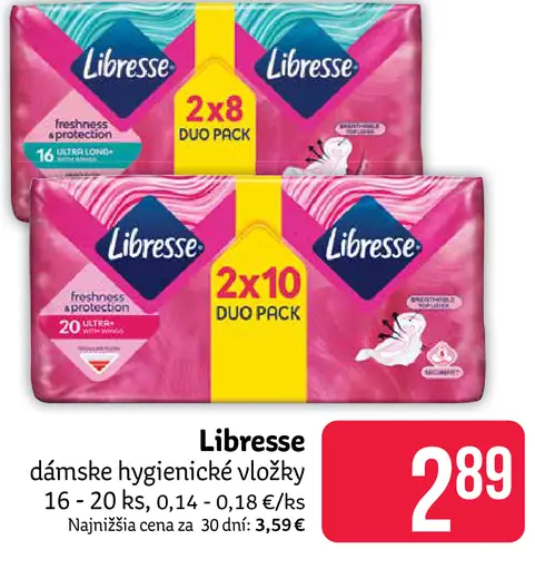 Libresse dámske hygienické vložky