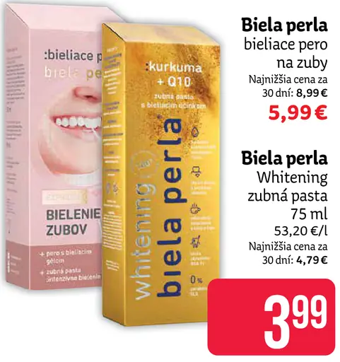 Biela Perla zubná pasta