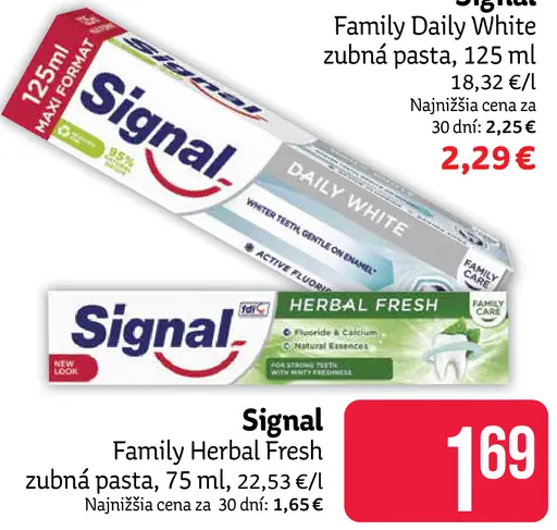 Signal Family Care Daily White zubná pasta