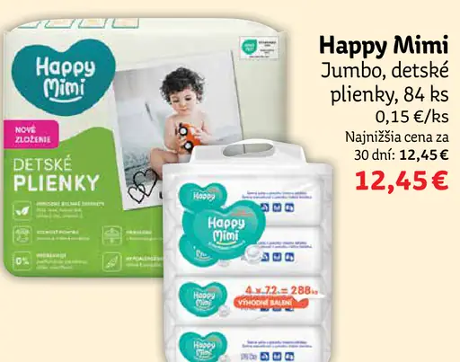 Happy Mimi Jumbo detské plienky