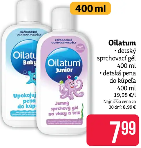 Oilatum detský sprchovací gél a detská pena do kúpeľa