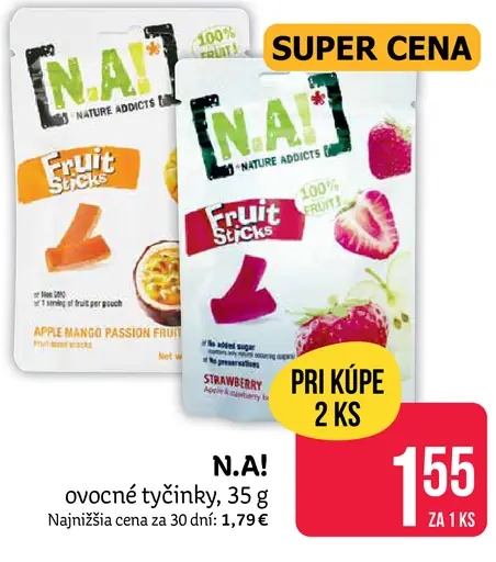 N.A! ovocné tyčinky