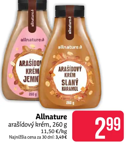 Alnatura arašidový krém jemný