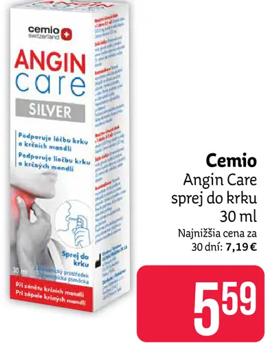 Cemio Angin Care sprej do hrdla