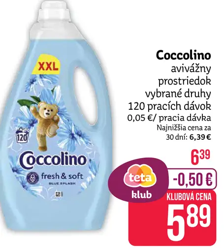 Coccolino avivážny prostriedok