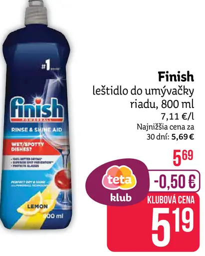 Finish leštidlo do umývačky