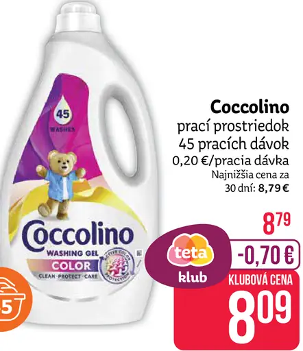 Coccolino prací prostriedok