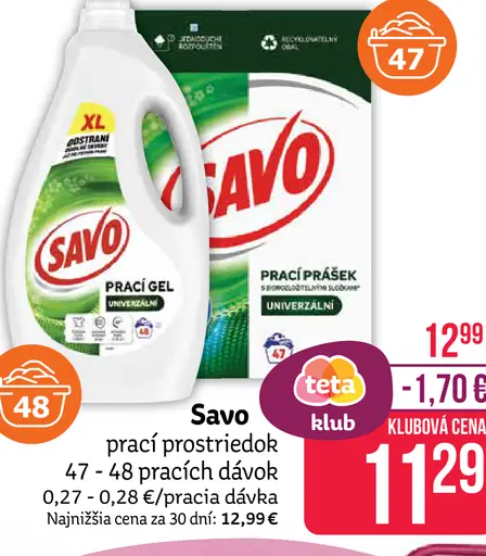 Savo prací prostriedok