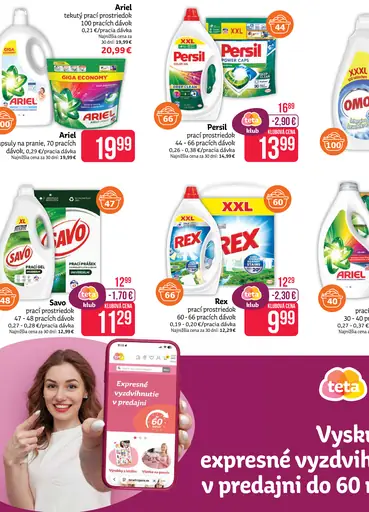 Ariel tekutý prací prostriedok