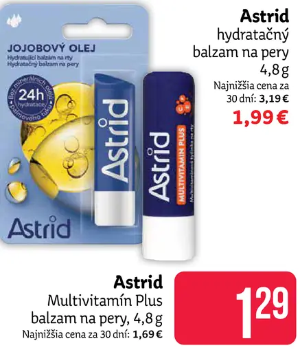 Astrid Multivitamín Plus balzam na pery