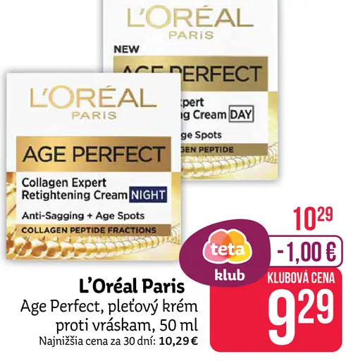 L'Oréal Paris Age Perfect pleťový krém