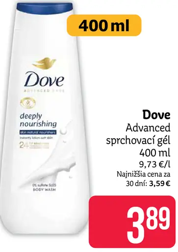Dove Advanced sprchovací gél