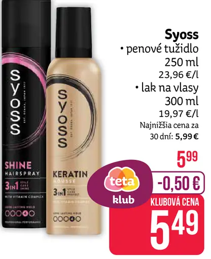 Syoss penové tužidlo