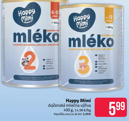 Happy Mimi dojčenská mliečna výživa